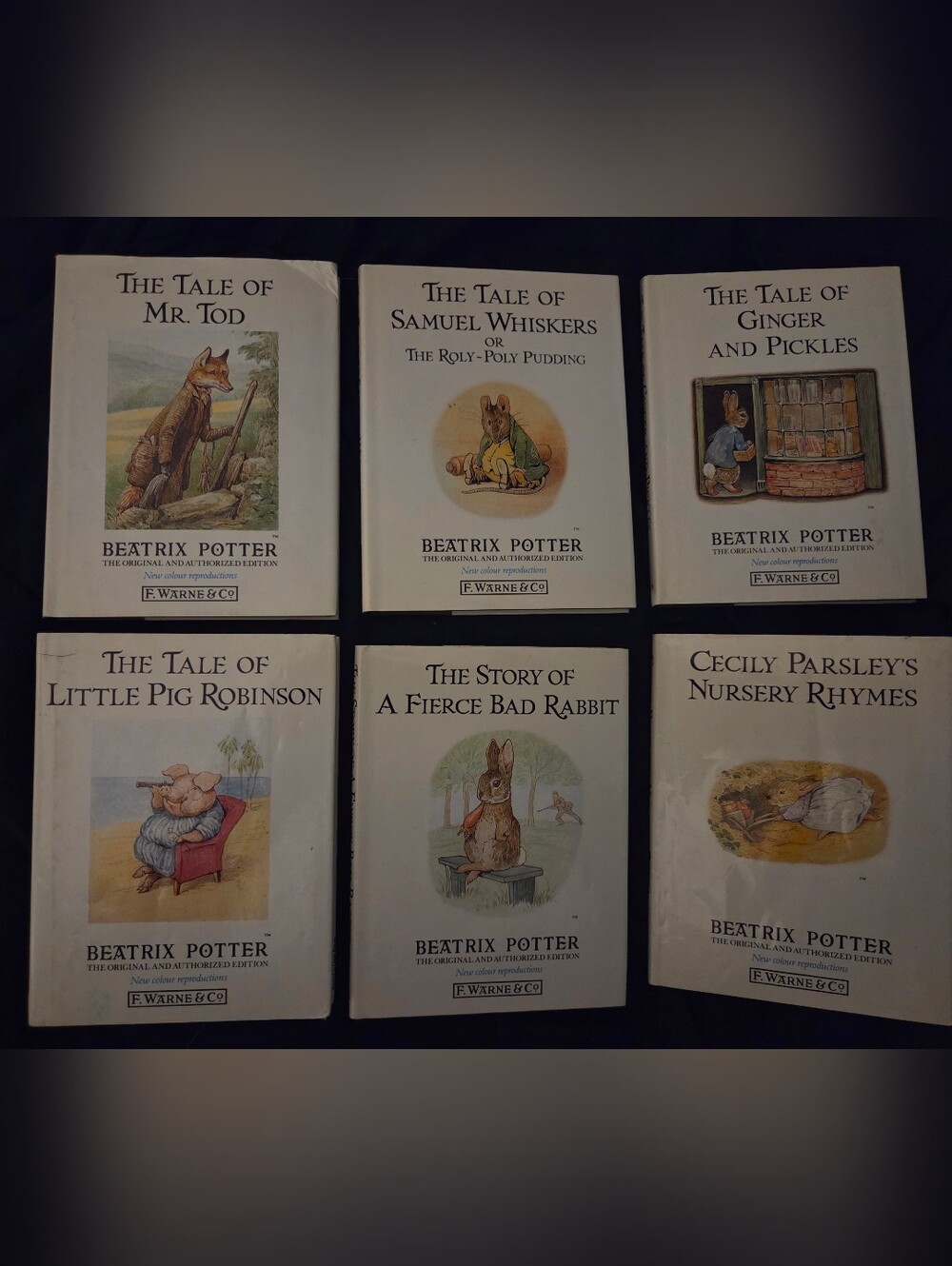 Lot Of 6 Beatrix Potter Classic Children's Books